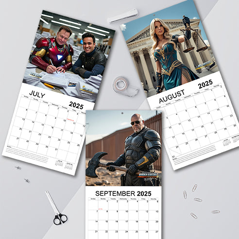 ONLY 800 LEFT!!! Trump Force Cabinet Calendar LIMITED EDITION 3500 COPIES